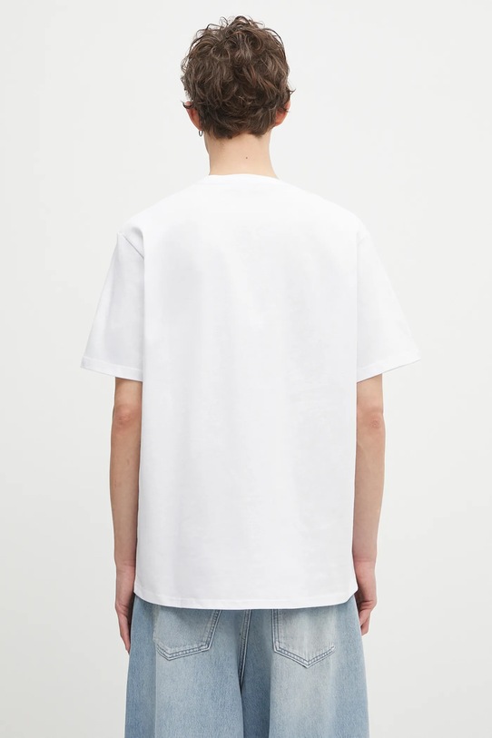 Ρούχα Βαμβακερό μπλουζάκι JW Anderson Anchor Embroidery JT0257.PG1510.001 λευκό