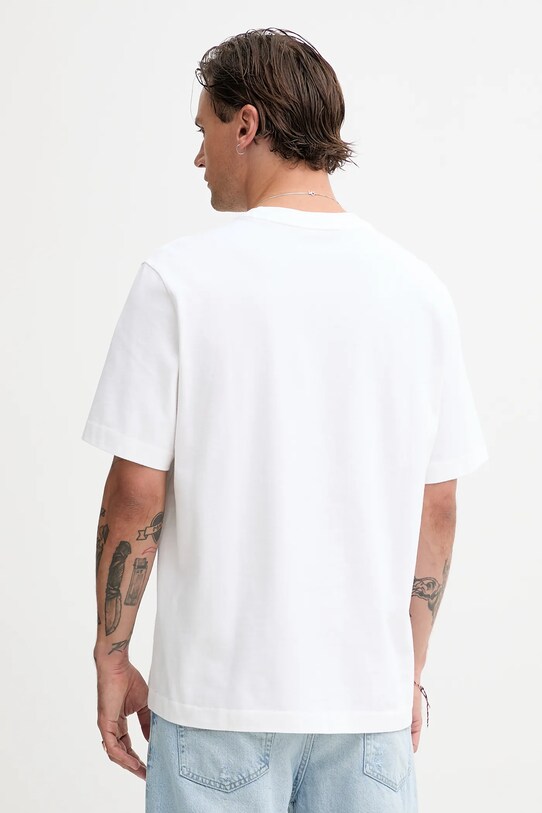 Oblečení Bavlněné tričko Abercrombie & Fitch KI123.5060.100 bílá