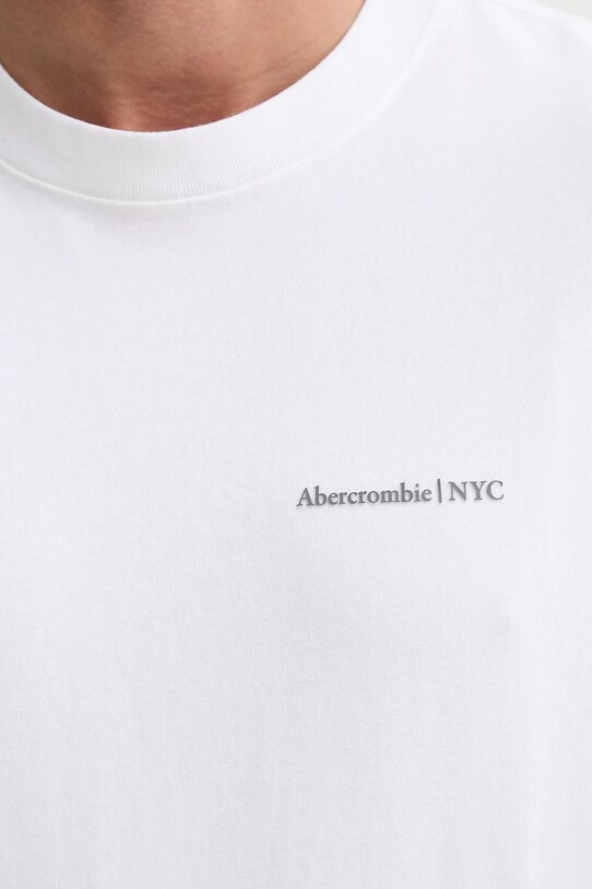 Bavlněné tričko Abercrombie & Fitch KI123.5060.100 bílá