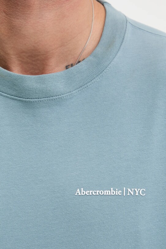 Abercrombie & Fitch t-shirt bawełniany KI123.5060.213 niebieski
