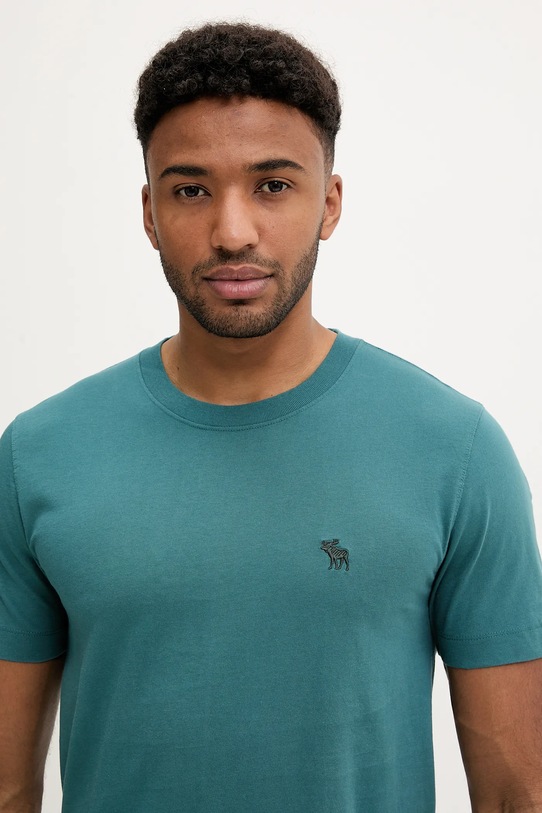 Odzież Abercrombie & Fitch t-shirt bawełniany KI124.5263.300 turkusowy