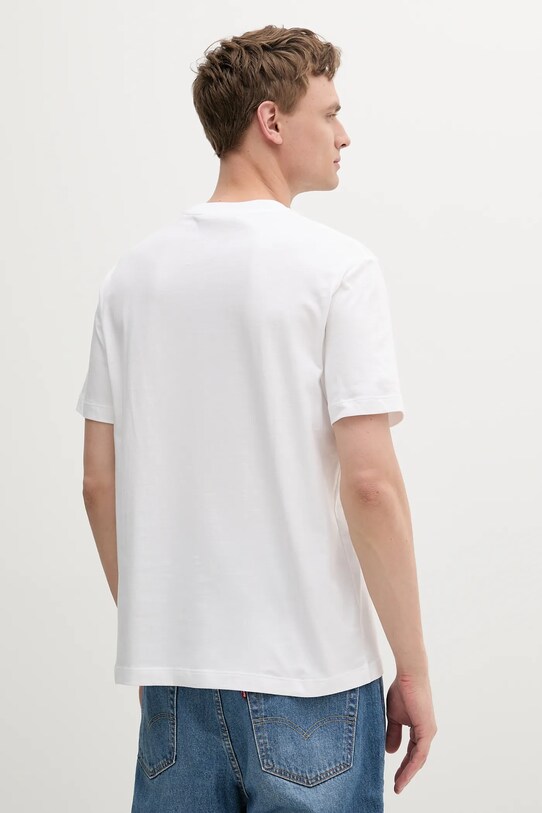 Bavlnené tričko Marc O'Polo 5000006809 biela SS25