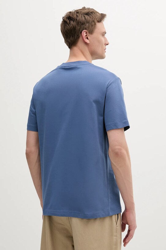 Bavlněné tričko Marc O'Polo 5000006809 modrá SS25
