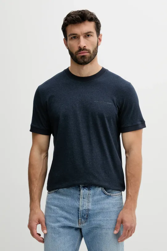 Marc O'Polo t-shirt bawełniany bawełna granatowy 5000006558