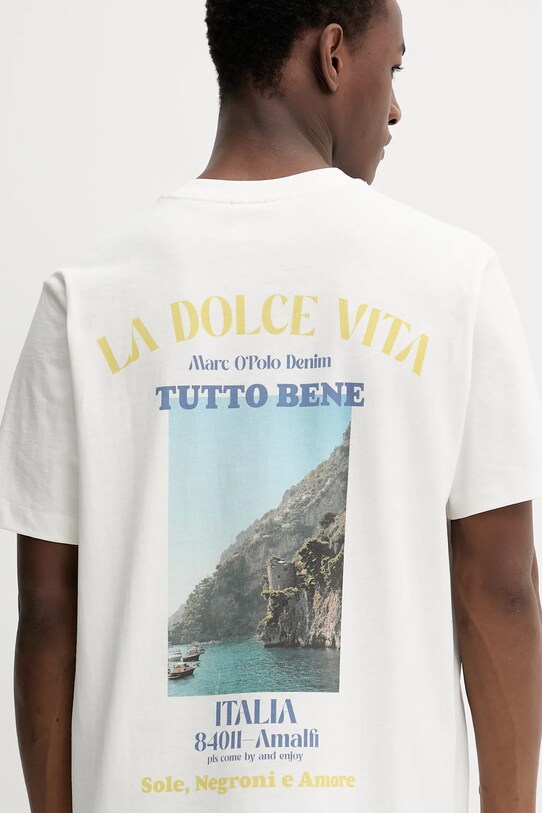 Marc O'Polo t-shirt bawełniany biały 5000007262