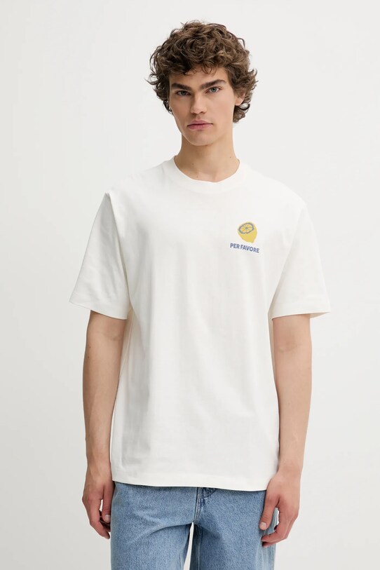 Îmbrăcăminte Marc O'Polo tricou din bumbac 5000007263 alb