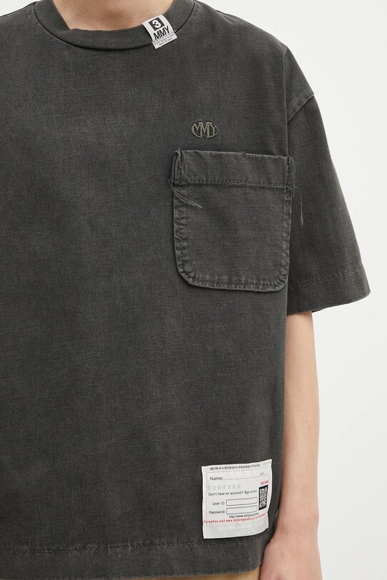 Pamučna majica Maison MIHARA YASUHIRO Amateur Sewn Tee crna A14TS601