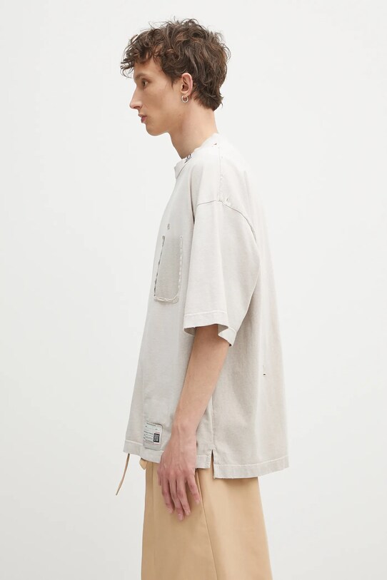Βαμβακερό μπλουζάκι Maison MIHARA YASUHIRO Sun Faded Tee A14TS611 μπεζ SS25