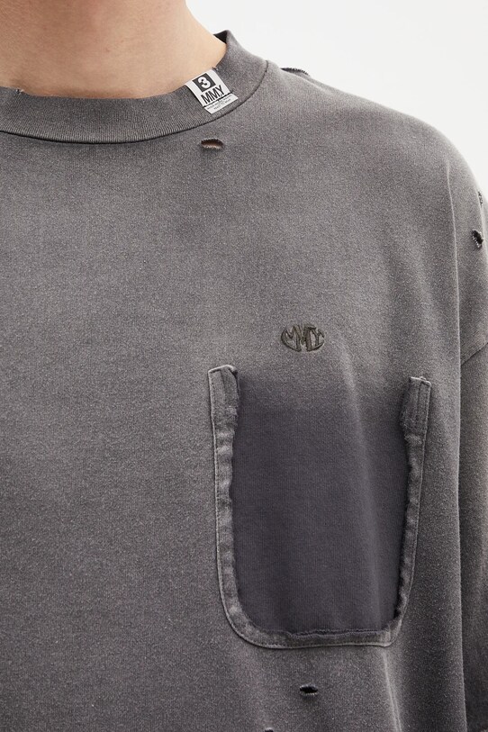 Бавовняна футболка Maison MIHARA YASUHIRO Sun Faded Tee сірий A14TS611