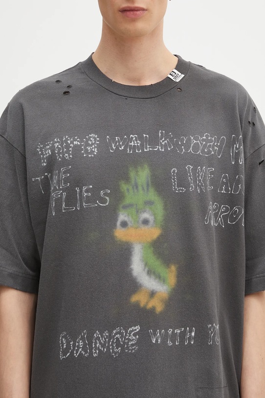 Maison MIHARA YASUHIRO cotton t-shirt Distressed Tee black J14TS752