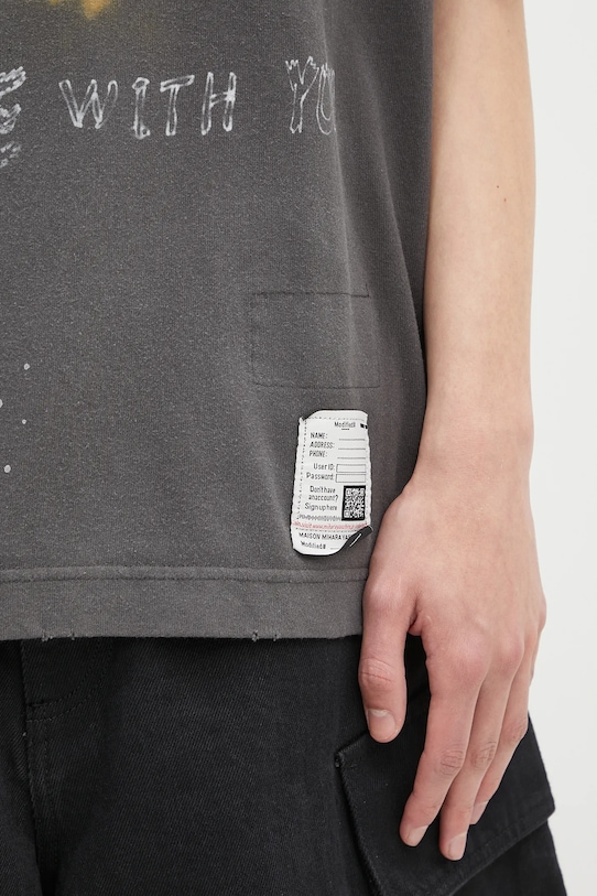 Maison MIHARA YASUHIRO cotton t-shirt Distressed Tee J14TS752 black