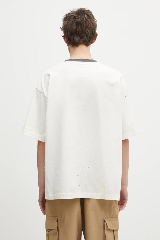 Дрехи Памучна тениска Maison MIHARA YASUHIRO Smily Face Printed Distressed Tee J14TS762 бял