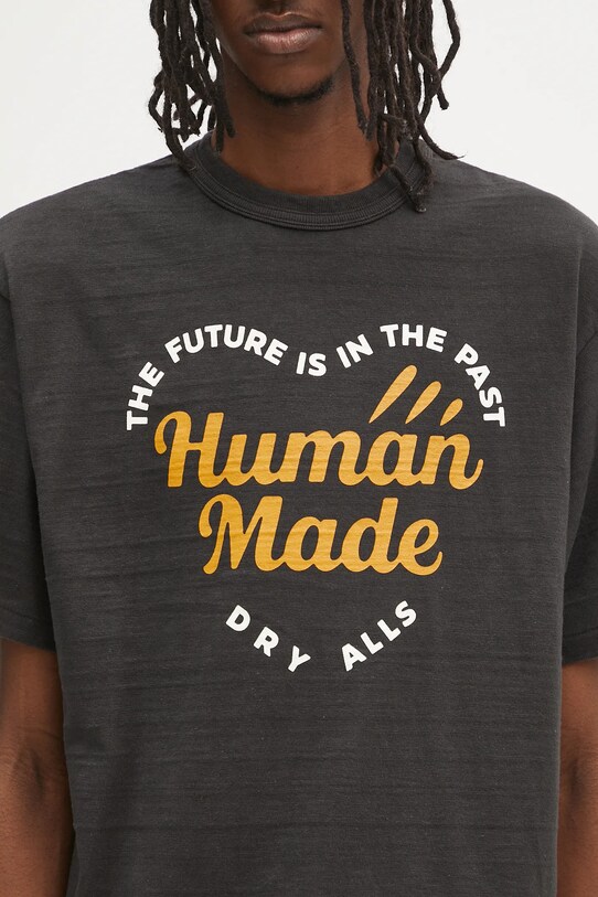 Хлопковая футболка Human Made Graphic T-Shirt чёрный HM29TE011
