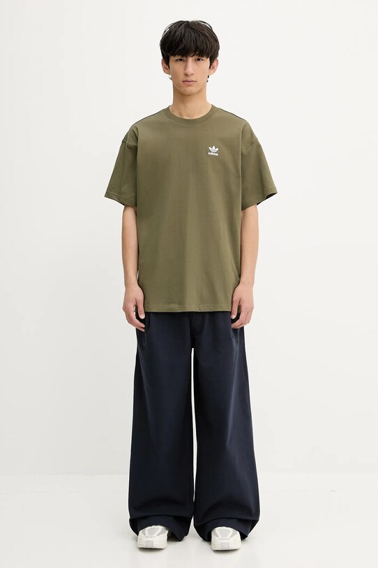 adidas Originals t-shirt bawełniany Ess Nc Oc Tee KE6582 zielony
