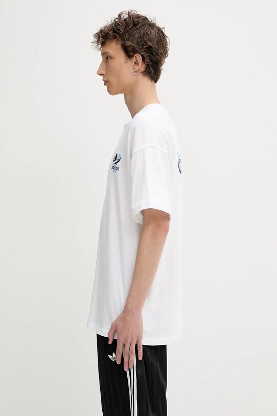 adidas Originals t-shirt bawełniany Florals Logo KE6586 biały SS25