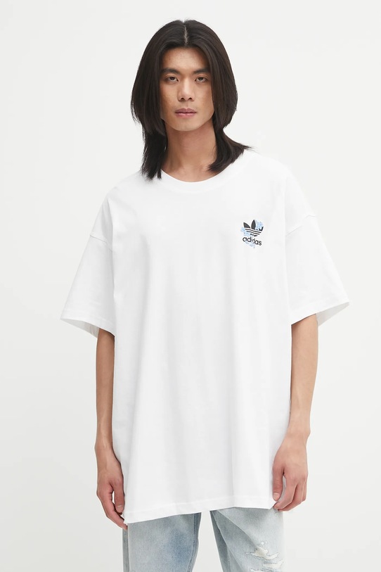 Îmbrăcăminte adidas Originals tricou din bumbac Florals Logo KE6586 alb