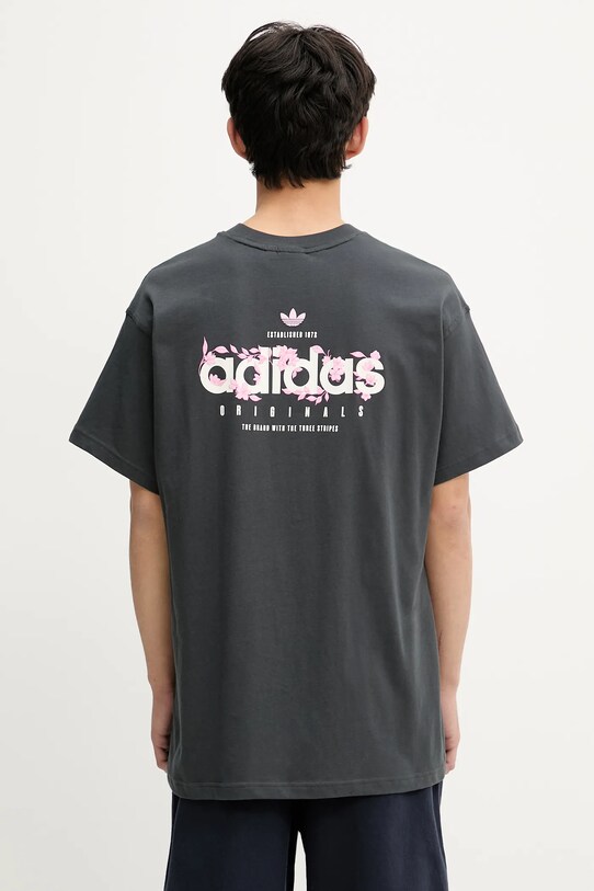 Odzież adidas Originals t-shirt bawełniany Florals Logo KE6587 czarny