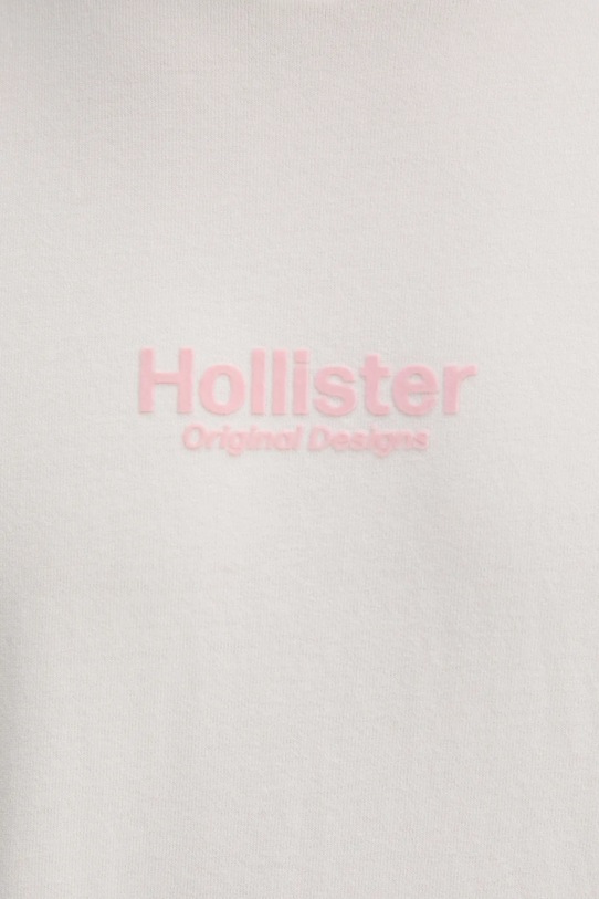Hollister Co. t-shirt bawełniany KI323.5007.101 beżowy