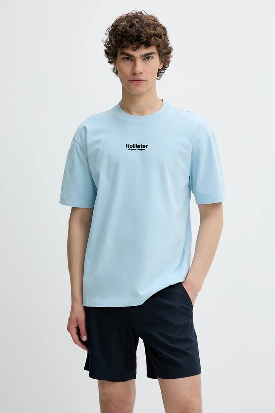 Abbigliamento Hollister Co. t-shirt in cotone KI323.5007.210 blu