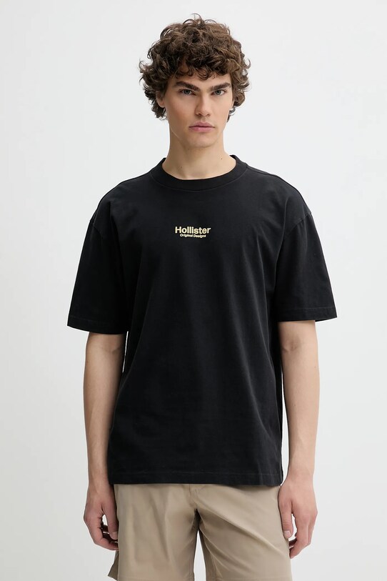 Hollister Co. t-shirt in cotone KI323.5007.900 nero SS25