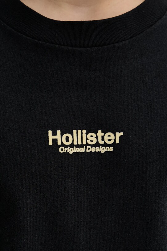 Hollister Co. t-shirt in cotone nero KI323.5007.900