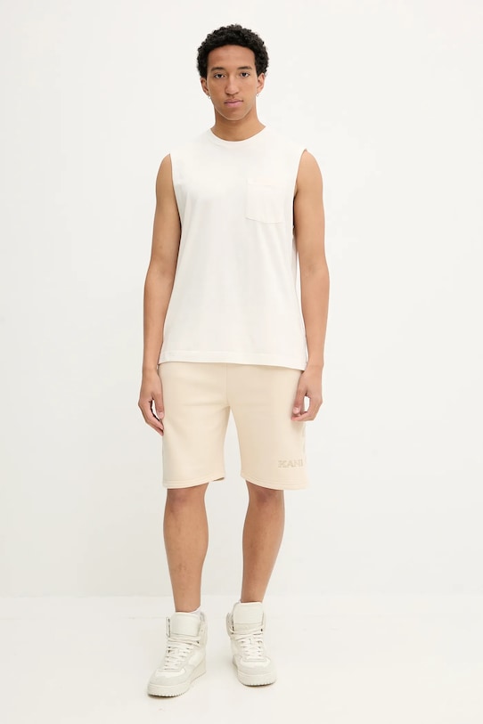 Hollister Co. t-shirt bawełniany KI324.5319.178 beżowy SS25