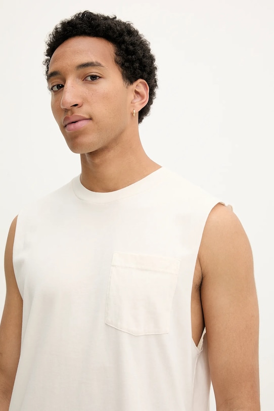 Hollister Co. t-shirt bawełniany beżowy KI324.5319.178