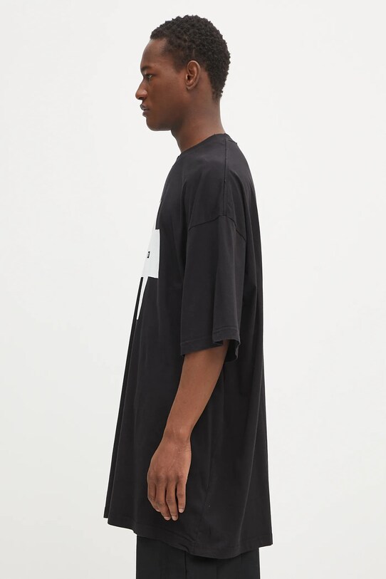 032C t-shirt bawełniany 'Point Zero' S25.URC.0152.050 czarny SS25