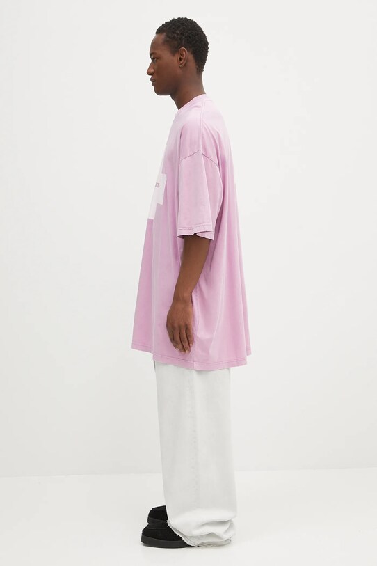 032C t-shirt bawełniany 'Point Zero' S25.URC.0152.850 fioletowy SS25