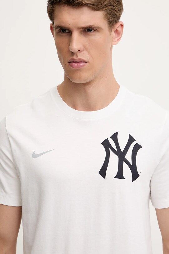 Nike tricou din bumbac New York Yankees alb N199.10A.NK.9UX
