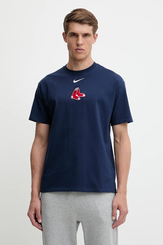 Odzież Nike t-shirt bawełniany Boston Red Sox 01AY.44B.BQ.32K granatowy