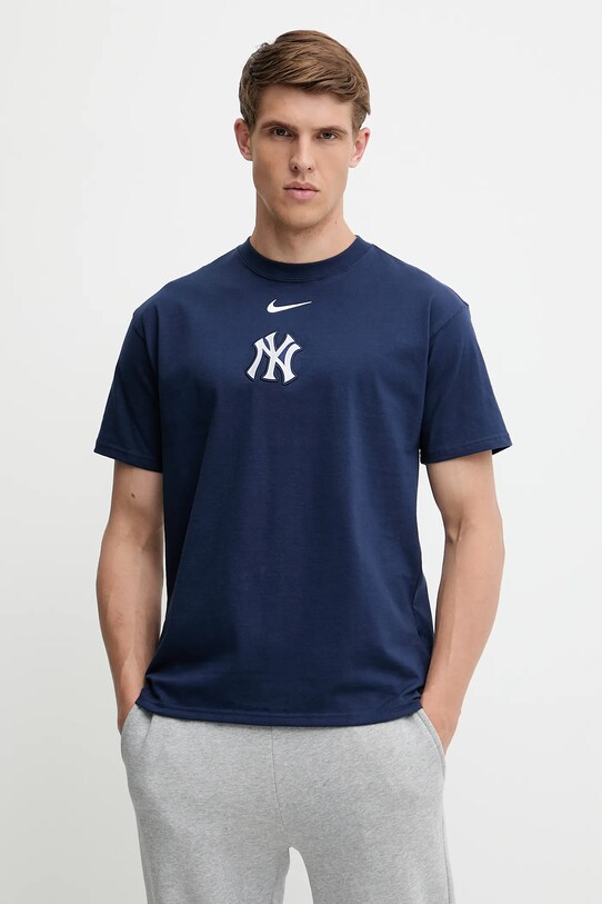 Îmbrăcăminte Nike tricou din bumbac New York Yankees 01AY.44B.NK.32K bleumarin
