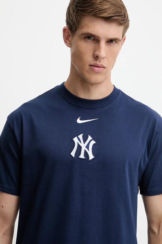 Nike tricou din bumbac New York Yankees bleumarin 01AY.44B.NK.32K
