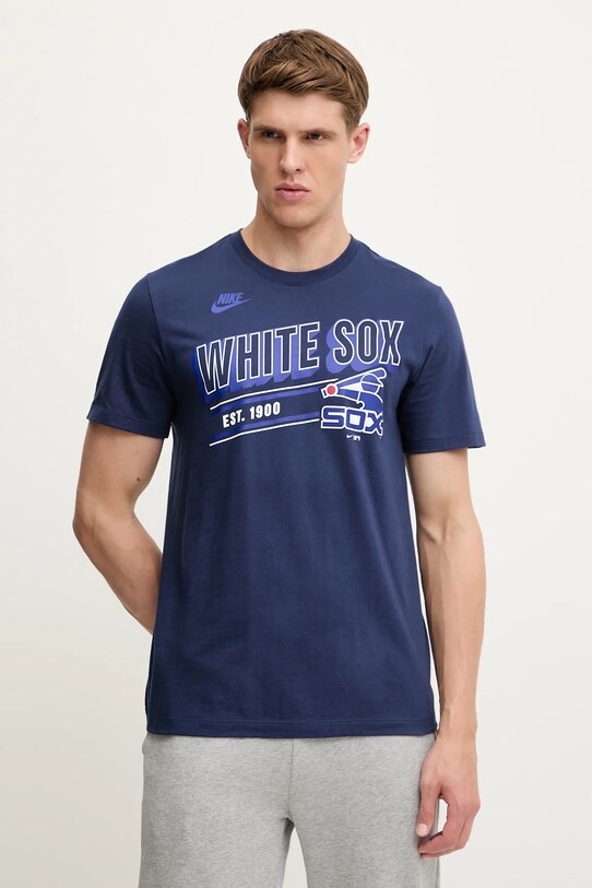 Nike t-shirt bawełniany Chicago White Sox 1976-85 nadruk granatowy N199.44B.CWS.CUE