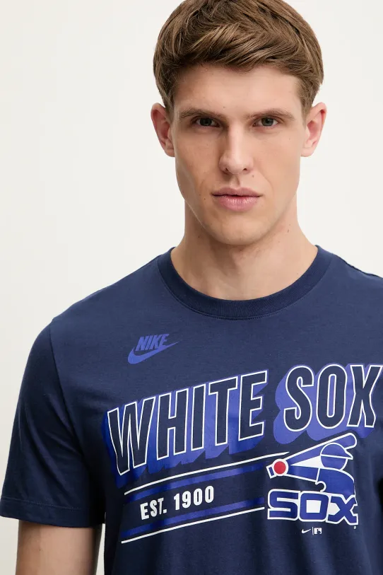 Nike t-shirt bawełniany Chicago White Sox 1976-85 granatowy N199.44B.CWS.CUE