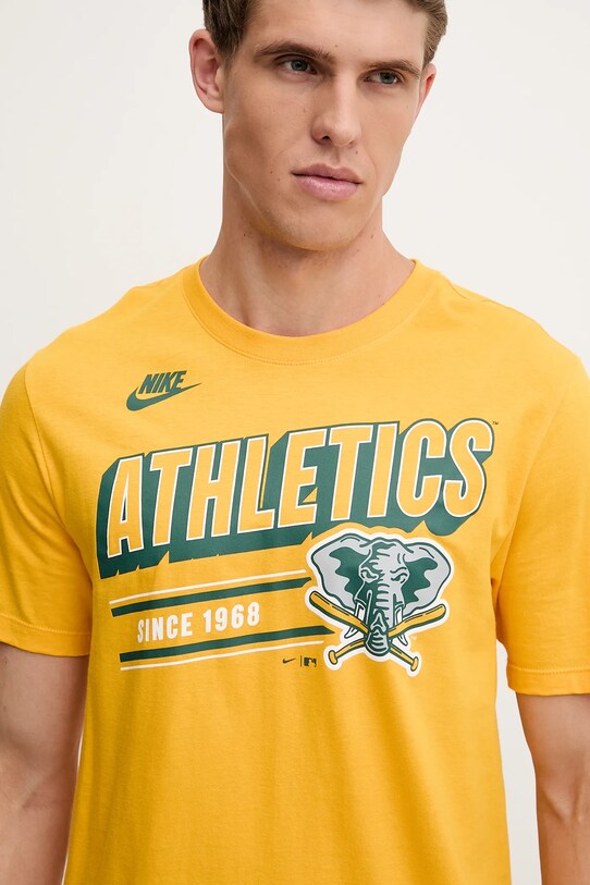 Nike tricou din bumbac Oakland Athletics 1982-92 portocaliu N199.79Q.OKA.CUE