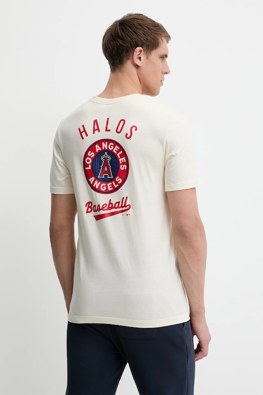 Хлопковая футболка Nike Los Angeles Angels хлопок бежевый N199.15A.ANG.SAZ