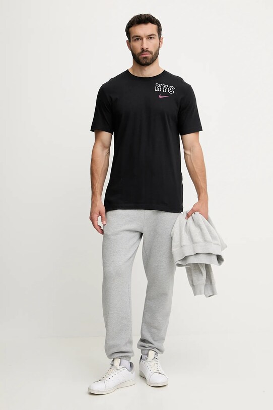 Nike t-shirt bawełniany New York Mets N199.00A.NME.SAZ czarny SS25