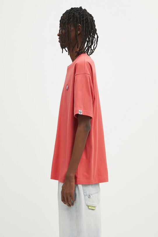 Памучна тениска AAPE Now AAPTEM1598XXO червен SS25