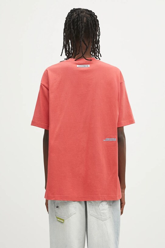 Дрехи Памучна тениска AAPE Now AAPTEM1598XXO червен