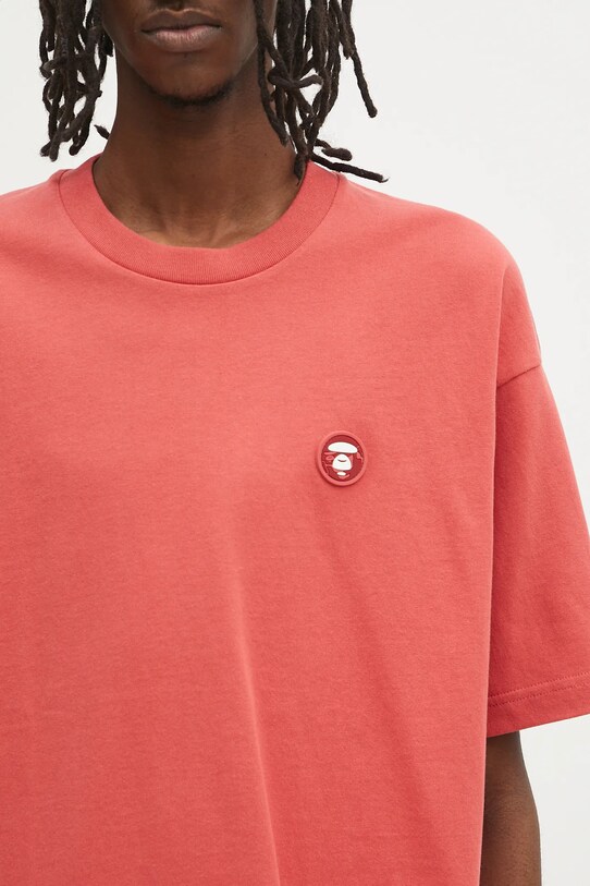 Памучна тениска AAPE Now червен AAPTEM1598XXO