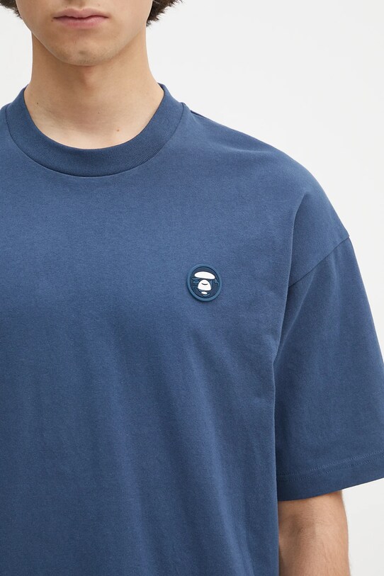 Хлопковая футболка AAPE Now тёмно-синий AAPTEM1598XXO