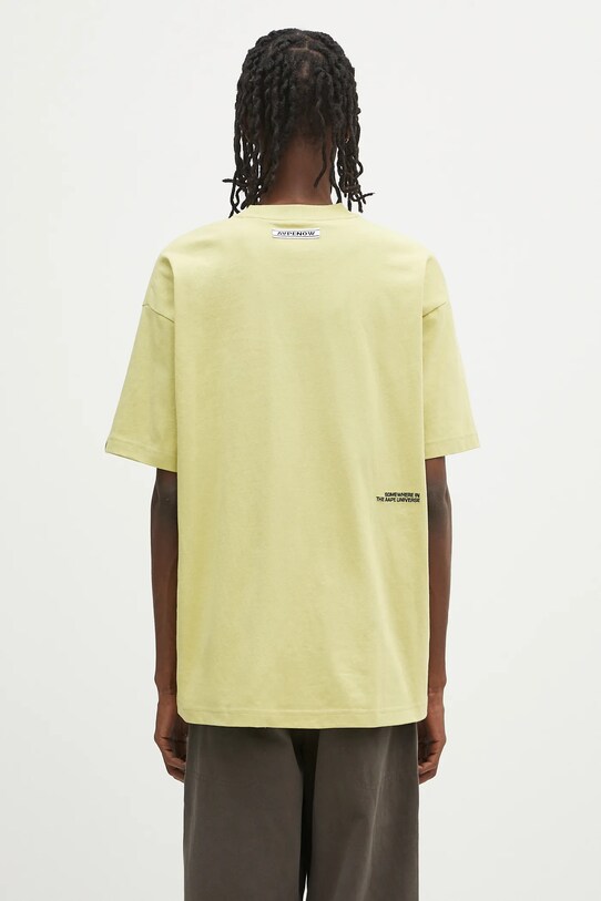 Odjeća Pamučna majica AAPE Now AAPTEM1598XXO zelena