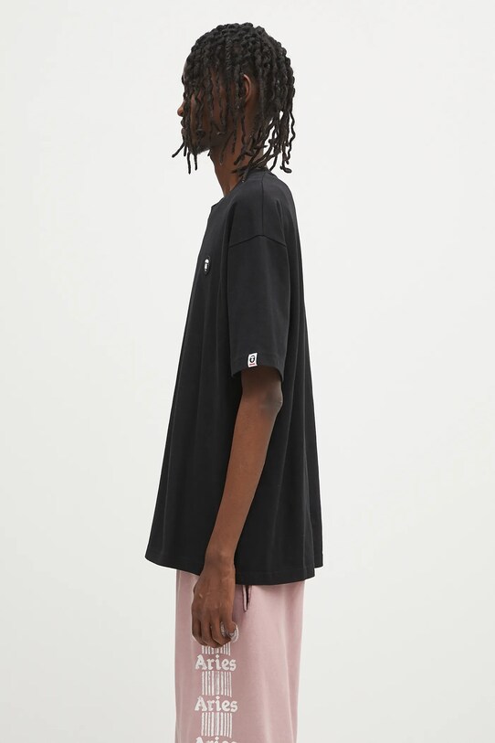 AAPE t-shirt bawełniany Now AAPTEM1598XXO czarny SS25