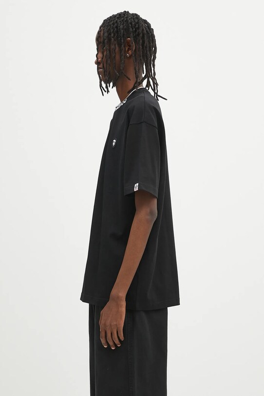 Хлопковая футболка AAPE Now AAPTEM1604XXO чёрный SS25
