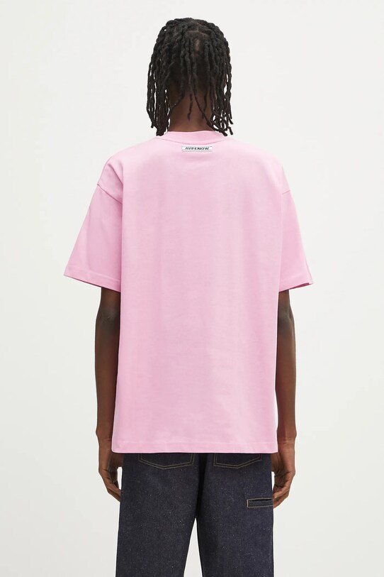 Odzież AAPE t-shirt bawełniany Now AAPTEM1600XXO różowy