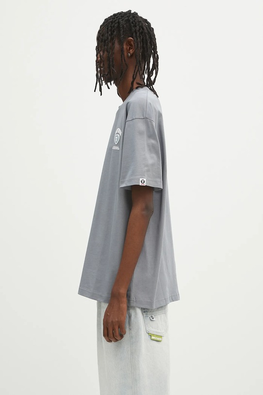 Bavlněné tričko AAPE Now AAPTEM1600XXO šedá SS25