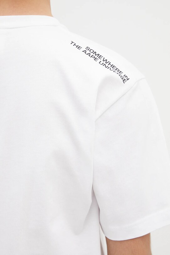 Бавовняна футболка AAPE Spades Now AAPTEM1599XXO білий