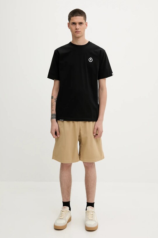 AAPE cotton t-shirt Spades Now AAPTEM1599XXO black