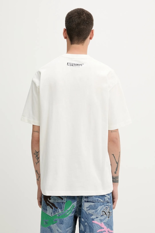 Одежда Хлопковая футболка AAPE Basic AAPTEM1638XXO бежевый